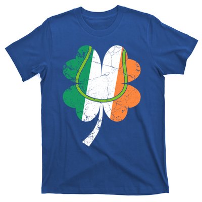 Tennis St Patricks Day Catcher Pitcher Shamrock Gift T-Shirt