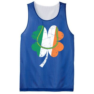 Tennis St Patricks Day Catcher Pitcher Shamrock Gift Mesh Reversible Basketball Jersey Tank