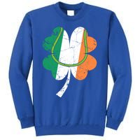 Tennis St Patricks Day Catcher Pitcher Shamrock Gift Tall Sweatshirt