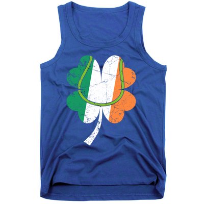 Tennis St Patricks Day Catcher Pitcher Shamrock Gift Tank Top