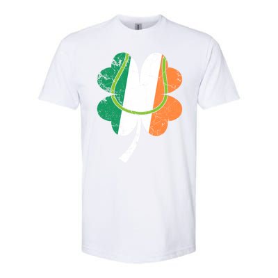 Tennis St Patricks Day Catcher Pitcher Shamrock Gift Softstyle CVC T-Shirt