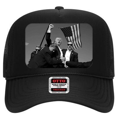 Trump Shot Pennsylvania 14th July Rally Shot Legend Usa 2024 High Crown Mesh Back Trucker Hat