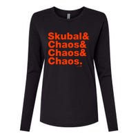 Tarik Skubal & Pitching Chaos Detroit Baseball Womens Cotton Relaxed Long Sleeve T-Shirt