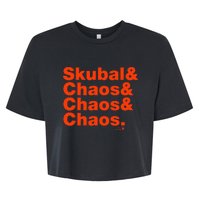 Tarik Skubal & Pitching Chaos Detroit Baseball Bella+Canvas Jersey Crop Tee