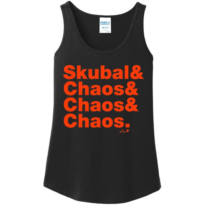 Tarik Skubal & Pitching Chaos Detroit Baseball Ladies Essential Tank