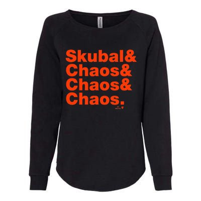 Tarik Skubal & Pitching Chaos Detroit Baseball Womens California Wash Sweatshirt