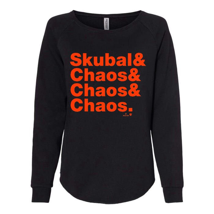 Tarik Skubal & Pitching Chaos Detroit Baseball Womens California Wash Sweatshirt