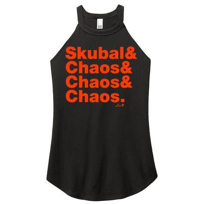 Tarik Skubal & Pitching Chaos Detroit Baseball Women's Perfect Tri Rocker Tank