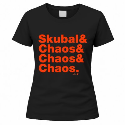 Tarik Skubal & Pitching Chaos Detroit Baseball Women's T-Shirt