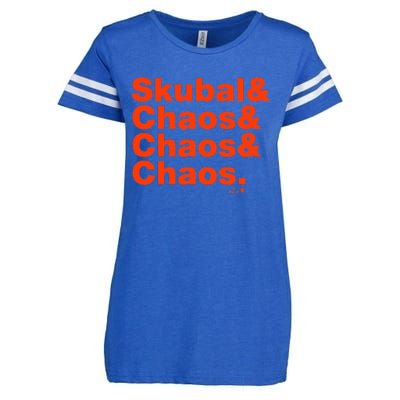 Tarik Skubal & Pitching Chaos Detroit Baseball Enza Ladies Jersey Football T-Shirt