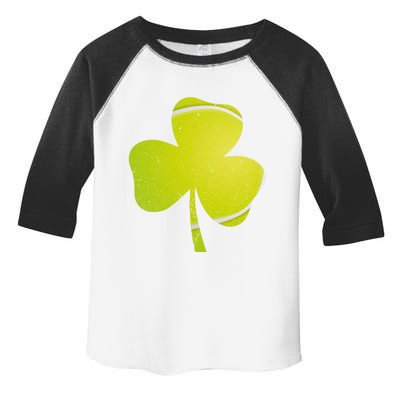 Tennis St Patricks Day Funny Gift Distressed Irish Shamrock Gift Toddler Fine Jersey T-Shirt