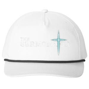 The Sermonator Pastor Appreciation Christian Cross Snapback Five-Panel Rope Hat