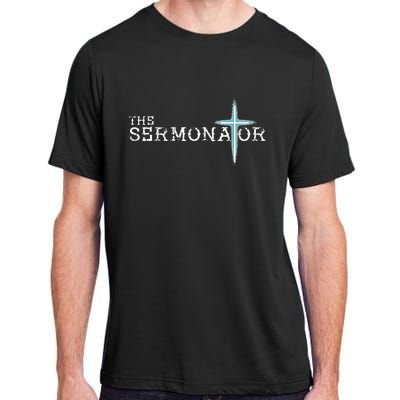 The Sermonator Pastor Appreciation Christian Cross Adult ChromaSoft Performance T-Shirt