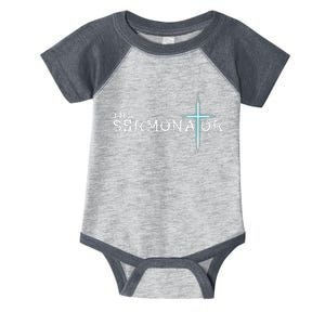 The Sermonator Pastor Appreciation Christian Cross Infant Baby Jersey Bodysuit