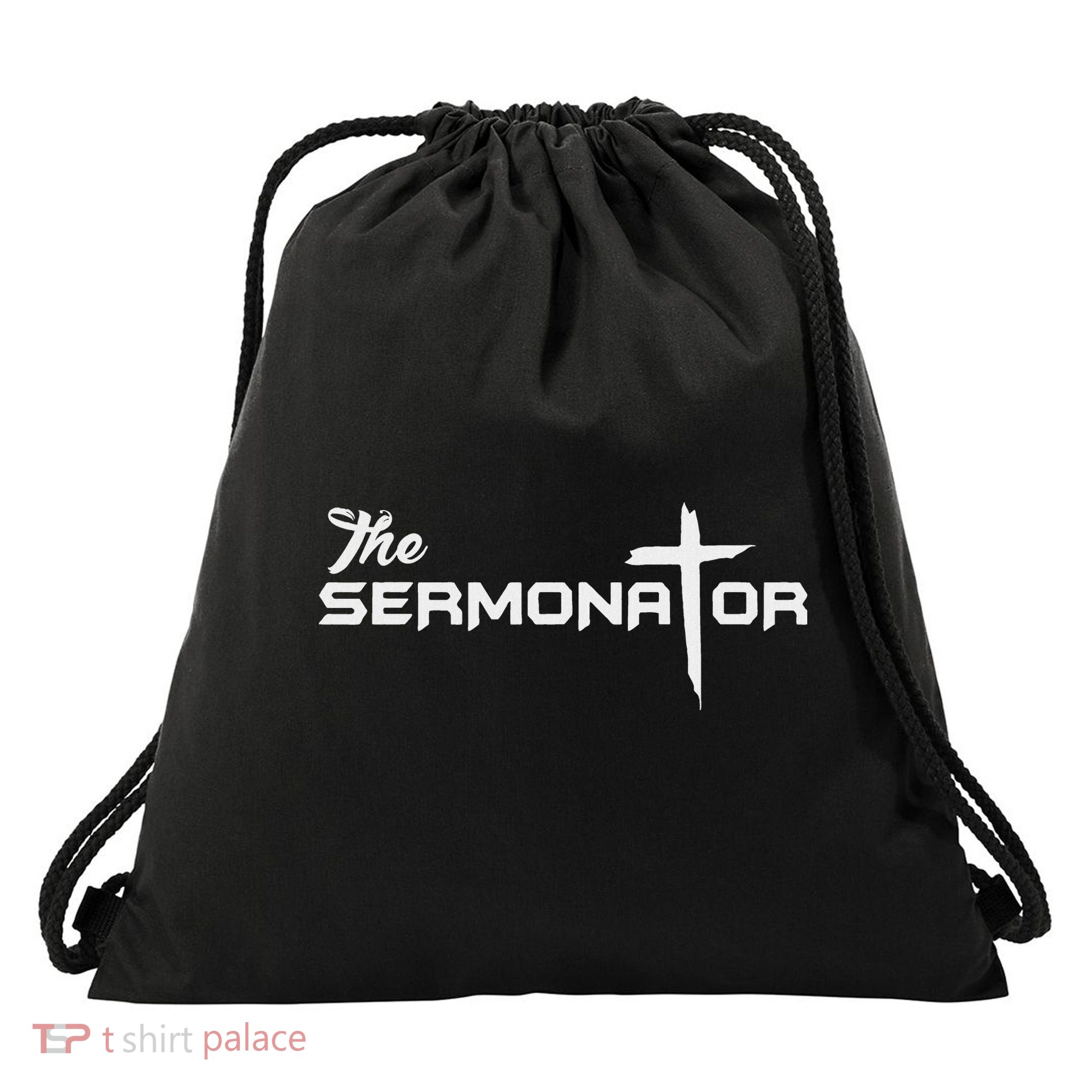 The Sermonator Pastor Drawstring Bag