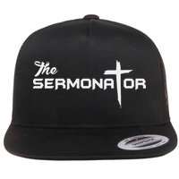 The Sermonator Pastor Flat Bill Trucker Hat