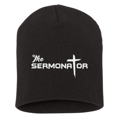 The Sermonator Pastor Short Acrylic Beanie