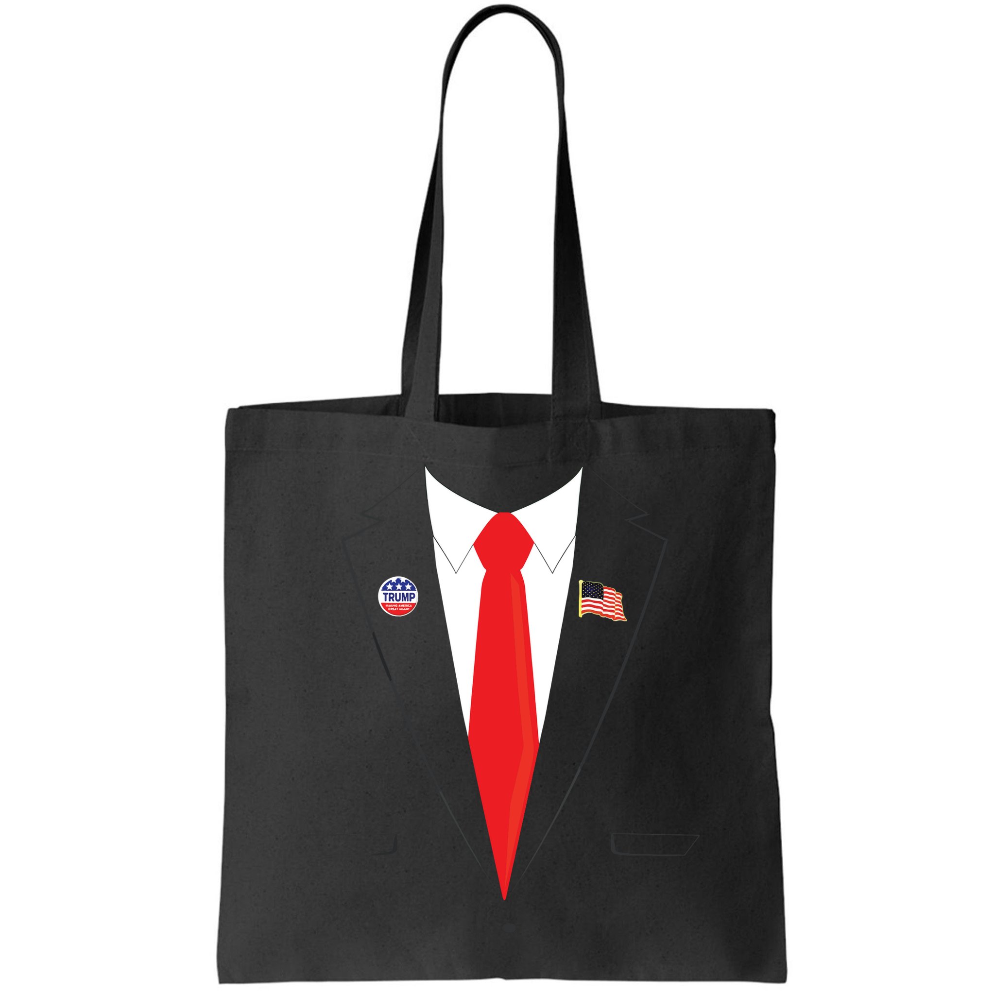 Tuxedo Suit Presidents Day Trump Pin Costume Bag