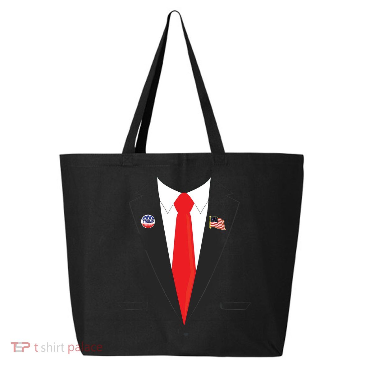 Tuxedo Suit Presidents Day Trump Pin Costume 25L Jumbo Tote