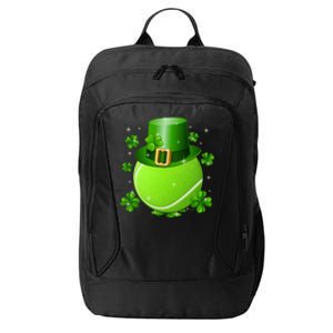 Tennis St Patricks Day Leprechaun Shamrock Meaningful Gift City Backpack