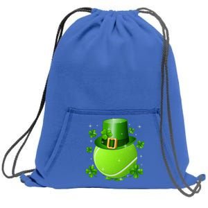 Tennis St Patricks Day Leprechaun Shamrock Meaningful Gift Sweatshirt Cinch Pack Bag