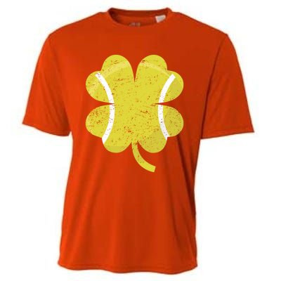 Tennis St Patricks Day Sports Shamrock Costume Cute Gift Cooling Performance Crew T-Shirt