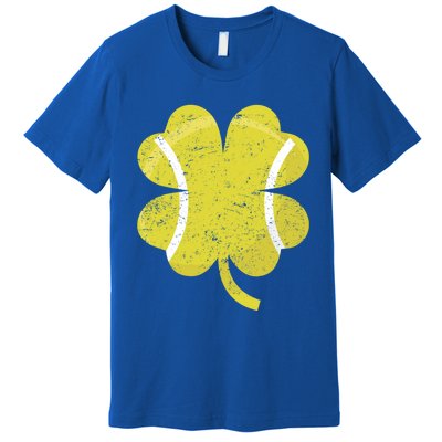 Tennis St Patricks Day Sports Shamrock Costume Cute Gift Premium T-Shirt