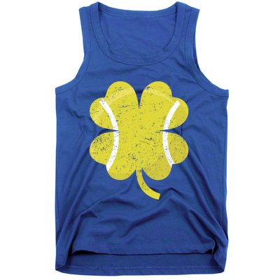 Tennis St Patricks Day Sports Shamrock Costume Cute Gift Tank Top