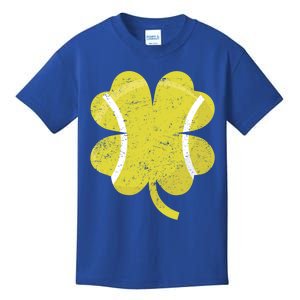 Tennis St Patricks Day Sports Shamrock Costume Cute Gift Kids T-Shirt