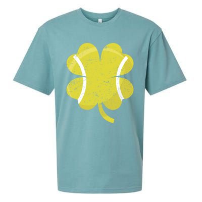 Tennis St Patricks Day Sports Shamrock Costume Cute Gift Sueded Cloud Jersey T-Shirt