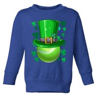 Tennis St Patrick's Day Irish Tennis Players Leprechaun Hat Gift Toddler Sweatshirt