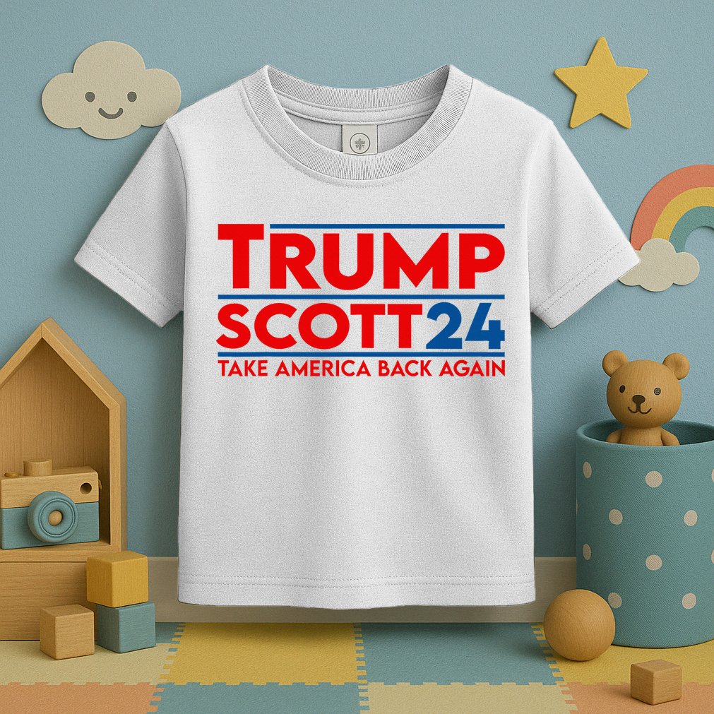 Trump Scott President Trump 2024 Toddler T-Shirt