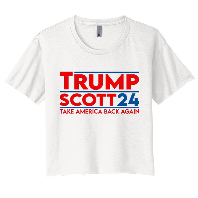 Trump Scott President Trump 2024 Crop Top