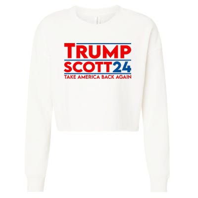 Trump Scott President Trump 2024 Cropped Pullover Crew