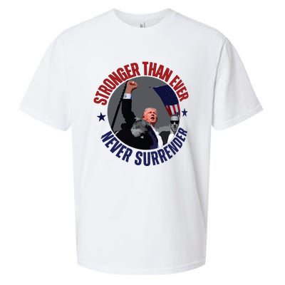 Trump Shot Photo Never Surrender Trump 2024 Butler Rally Trump Sueded Cloud Jersey T-Shirt