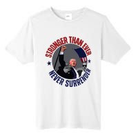 Trump Shot Photo Never Surrender Trump 2024 Butler Rally Trump Tall Fusion ChromaSoft Performance T-Shirt