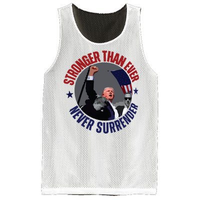 Trump Shot Photo Never Surrender Trump 2024 Butler Rally Trump Mesh Reversible Basketball Jersey Tank