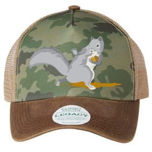 The Squirrel Protect The Nut Cool Vector Design Legacy Tie Dye Trucker Hat