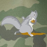 The Squirrel Protect The Nut Cool Vector Design Legacy Tie Dye Trucker Hat
