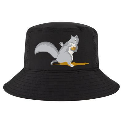 The Squirrel Protect The Nut Cool Vector Design Cool Comfort Performance Bucket Hat