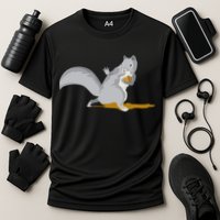 The Squirrel Protect The Nut Cool Vector Design Performance Shirt