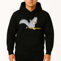 The Squirrel Protect The Nut Cool Vector Design Hoodie