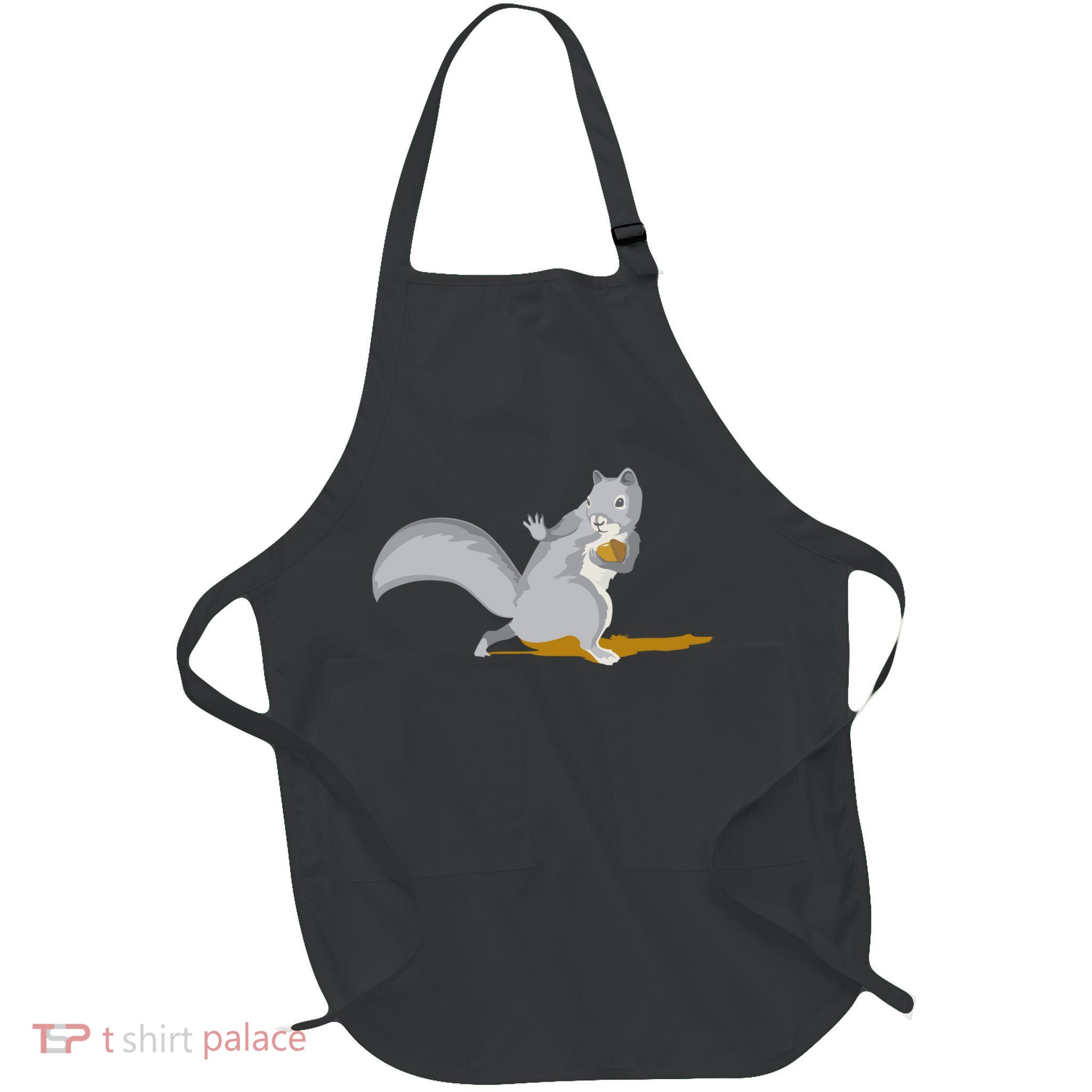 The Squirrel Protect The Nut Cool Vector Design Apron