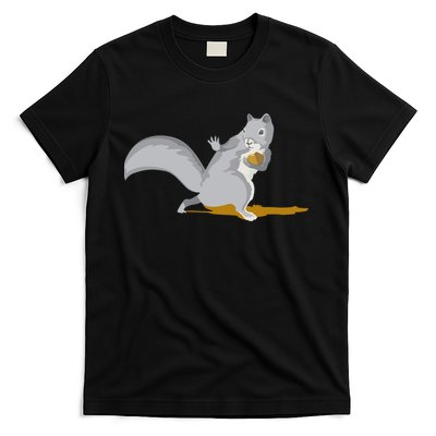 The Squirrel Protect The Nut Cool Vector Design T-Shirt