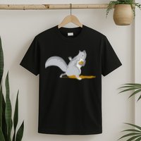 The Squirrel Protect The Nut Cool Vector Design T-Shirt