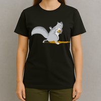 The Squirrel Protect The Nut Cool Vector Design T-Shirt