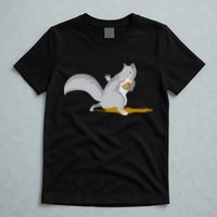 The Squirrel Protect The Nut Cool Vector Design T-Shirt