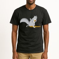 The Squirrel Protect The Nut Cool Vector Design Tall T-Shirt