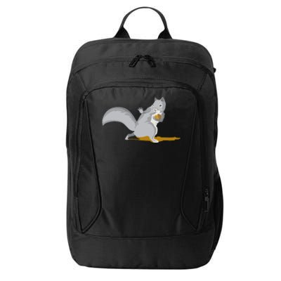 The Squirrel Protect The Nut Cool Vector Design City Backpack