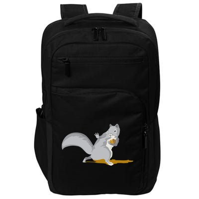 The Squirrel Protect The Nut Cool Vector Design Impact Tech Backpack